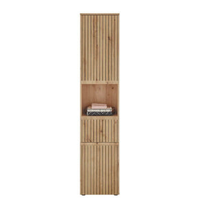Austin Tall Bathroom Cabinet – Natural Wood - Living with Luxury