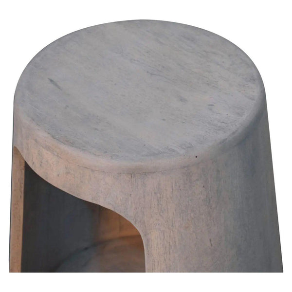 Acid Wash Open Side Table