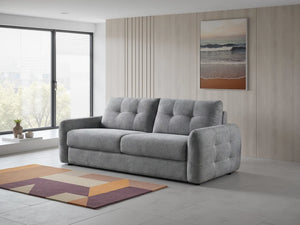 Athens 3 Seater Sofabed – Beige & Grey Living Room Sofa Bed