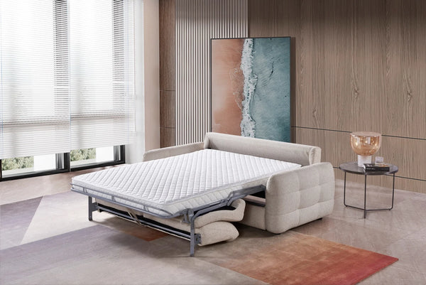Athens 3 Seater Sofabed – Beige & Grey Living Room Sofa Bed