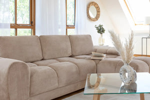 Azzuro Mocha Universal Corner Sofabed – Upholstered Sofa Bed