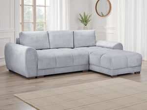 Azzuro Grey Universal Corner Sofabed – Upholstered Sofa Bed