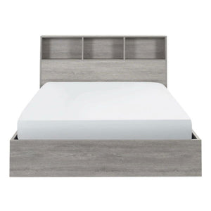 BALI 4FT6 OTTOMAN BED WITH GAS LIFT UP SYSTEM -GREY OAK - Living with Luxury