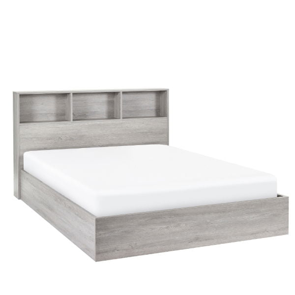 BALI 5FT OTTOMAN BED WITH GAS LIFT UP SYSTEM - GREY OAK - Living with Luxury