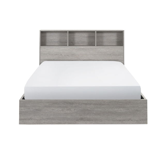 Bali Ottoman Storage Single Bed - Grey Oak - Living with Luxury