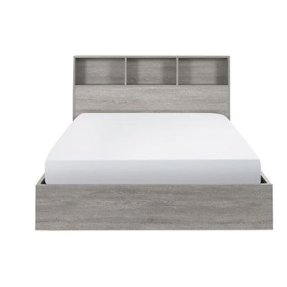 Bali Ottoman Storage Single Bed - Grey Oak - Living with Luxury