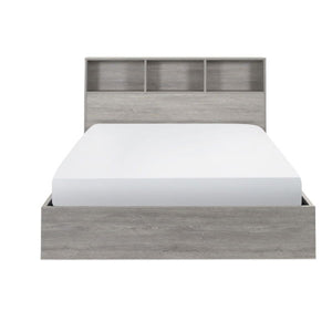 BALI 5FT OTTOMAN BED WITH GAS LIFT UP SYSTEM - GREY OAK - Living with Luxury