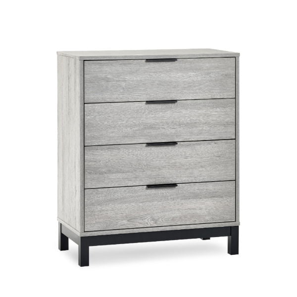 Bali 4 Drawer Chest - Grey Oak - Living with Luxury