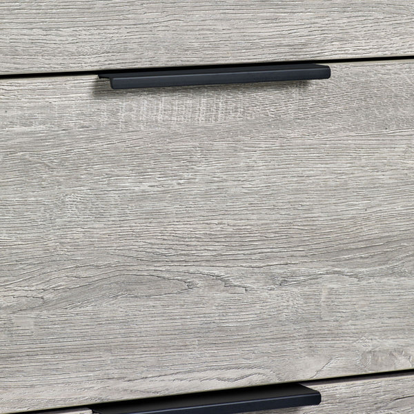 BALI 6 DRAWER WIDE CHEST - GREY OAK - Living with Luxury