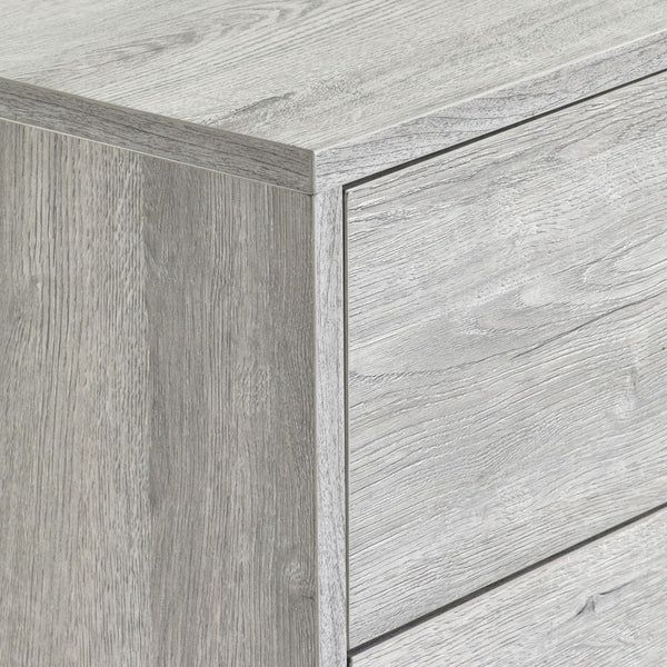 BALI 6 DRAWER WIDE CHEST - GREY OAK - Living with Luxury