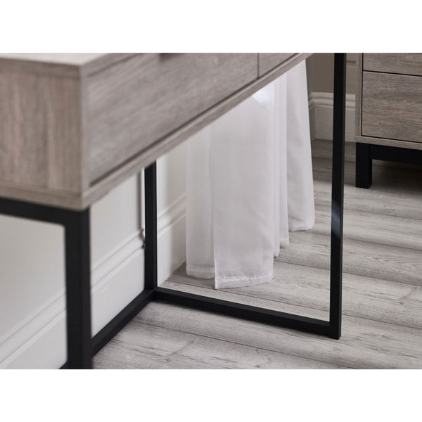 BALI 2 DRAWER DRESSING TABLE/DESK - GREY OAK - Living with Luxury
