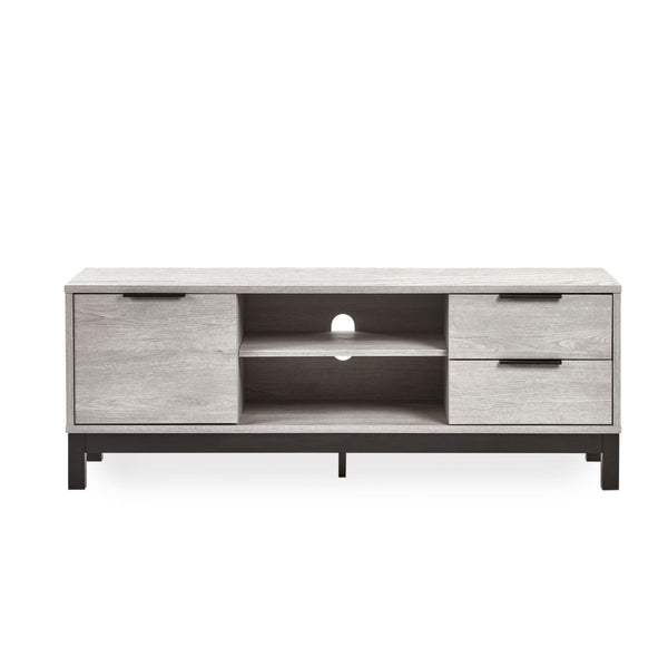 BALI TV UNIT IN CLICK CLACK SYSTEM - GREY OAK - Living with Luxury