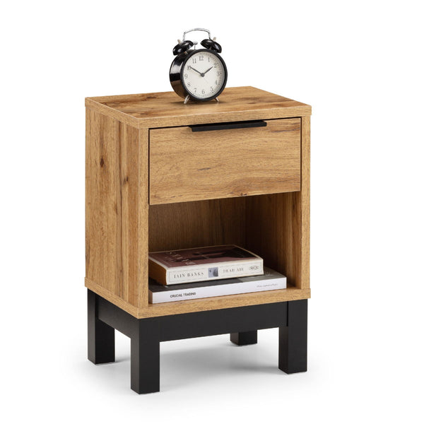 BALI 1 DRAWER BEDSIDE - LIGHT OAK - Living with Luxury