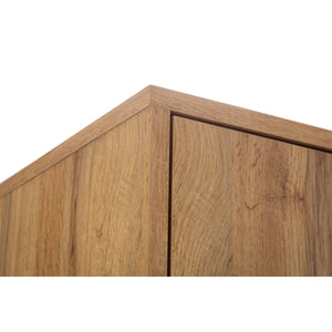 BALI TV UNIT IN CLICK CLACK SYSTEM - LIGHT OAK - Living with Luxury