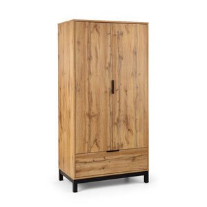 BALI 2 DOOR 1 DRAWER WARDROBE - LIGHT OAK - Living with Luxury