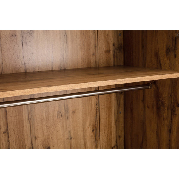 BALI 2 DOOR 1 DRAWER WARDROBE - LIGHT OAK - Living with Luxury