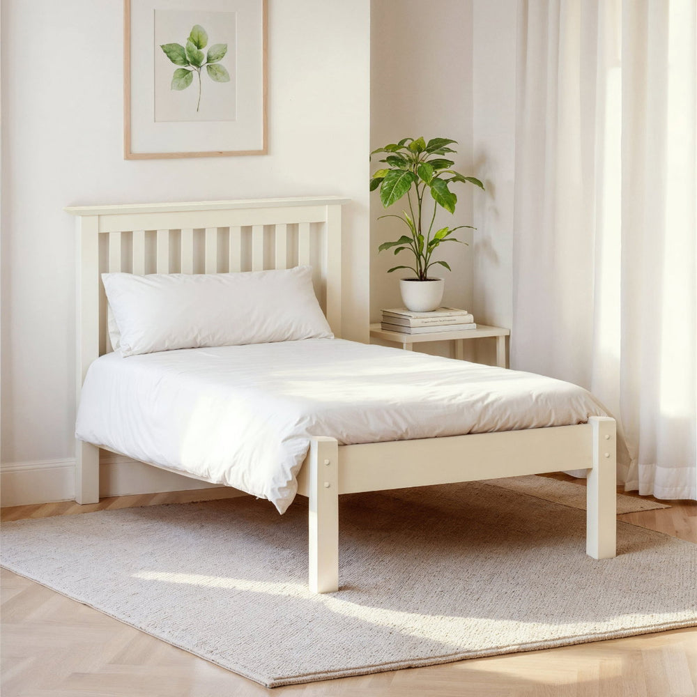 BARCELONA BED LFE WHITE 90CM - Living with Luxury