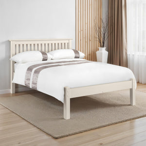 BARCELONA BED LFE WHITE 135CM - Living with Luxury