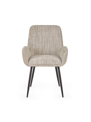 Barley Dining Chair (Set of 2) - Cookies and Cream Chenille - Living with Luxury