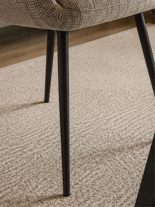 Barley Dining Chair (Set of 2) - Cookies and Cream Chenille - Living with Luxury