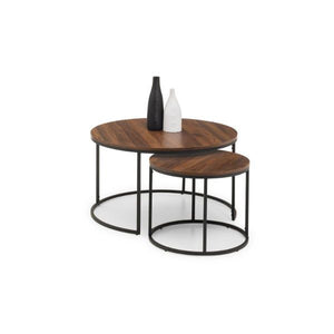 Bellini Round Nesting Coffee Table Oak - Living with Luxury
