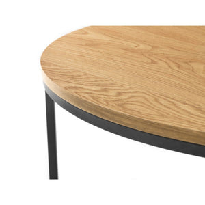 Bellini Round Nesting Coffee Table Oak - Living with Luxury