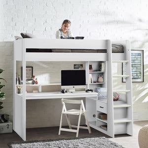 BLAZE GAMING HIGHSLEEPER  -  ALL WHITE - Living with Luxury