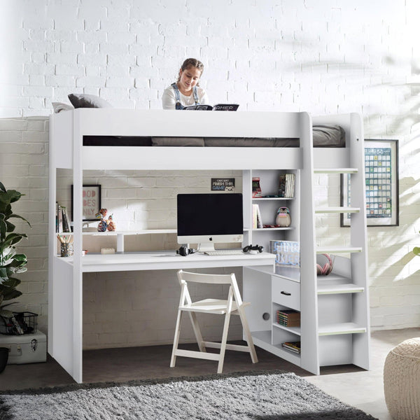 BLAZE GAMING HIGHSLEEPER  -  ALL WHITE - Living with Luxury