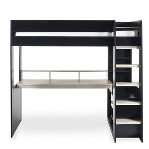 BLAZE GAMING HIGHSLEEPER - BLACK AND PALE WOOD - Living with Luxury