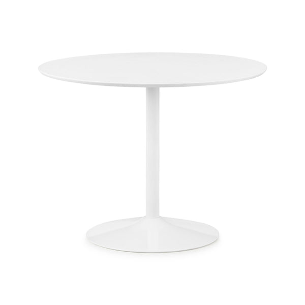 BLANCO ROUND WHITE PEDESTAL TABLE - Living with Luxury