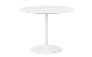 BLANCO ROUND WHITE PEDESTAL TABLE - Living with Luxury