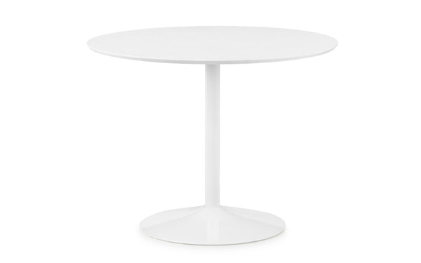 BLANCO ROUND WHITE PEDESTAL TABLE - Living with Luxury