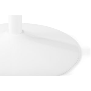 BLANCO ROUND WHITE PEDESTAL TABLE - Living with Luxury