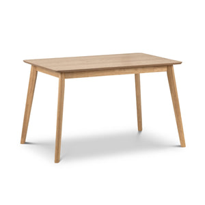 BODEN OAK VENEER RECTANGULAR TABLE WITH TAPERED LEGS - Living with Luxury