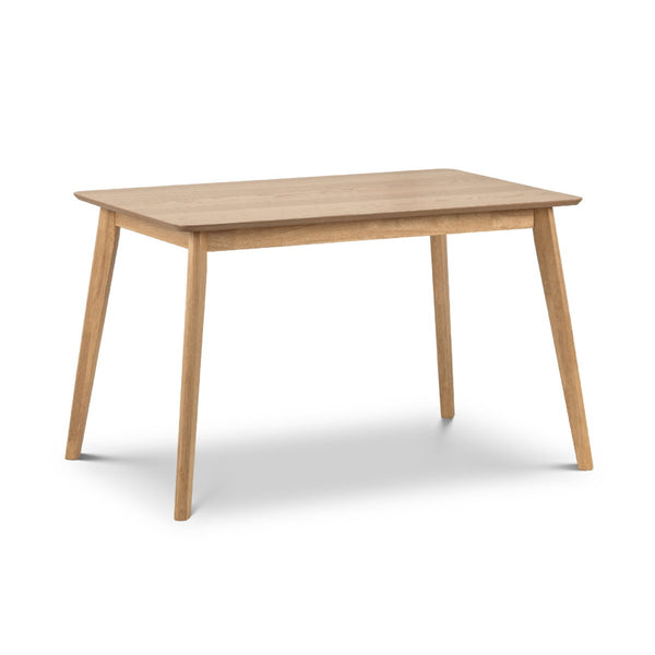 BODEN OAK VENEER RECTANGULAR TABLE WITH TAPERED LEGS - Living with Luxury