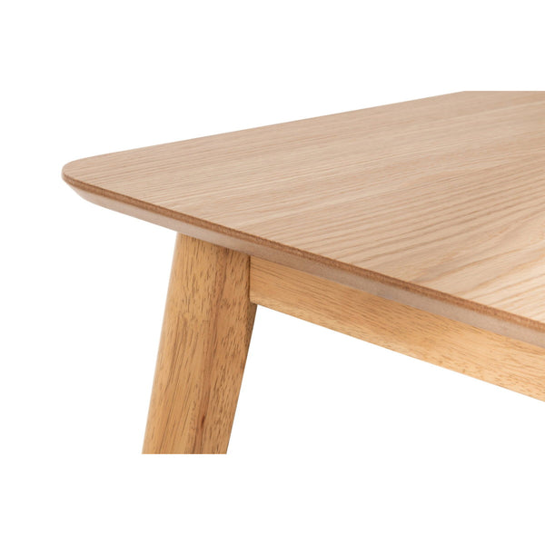 BODEN OAK VENEER RECTANGULAR TABLE WITH TAPERED LEGS - Living with Luxury