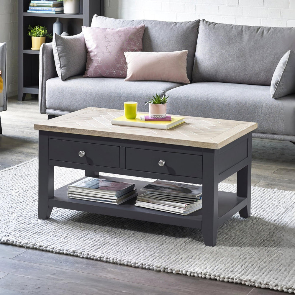 BORDEAUX COFFEE TABLE DARK GREY - Living with Luxury