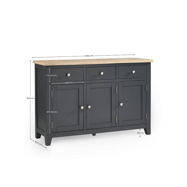BORDEAUX SIDEBOARD DARK GREY - Living with Luxury