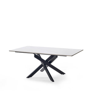 BRADLEY WHITE MARBLE LAMP TABLE - Living with Luxury