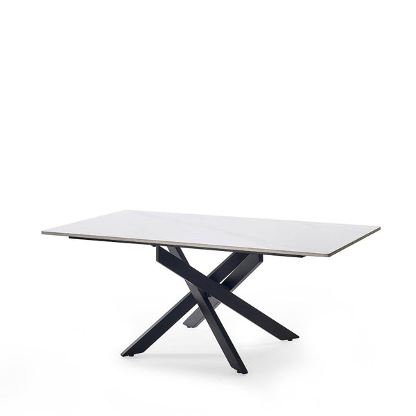 BRADLEY WHITE MARBLE LAMP TABLE - Living with Luxury