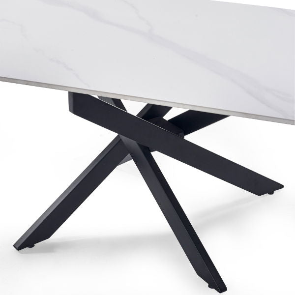 Bradley White Marble Coffee Table - Living with Luxury