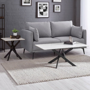 Bradley White Marble Coffee Table - Living with Luxury