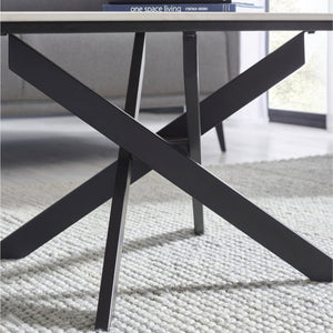 BRADLEY WHITE MARBLE LAMP TABLE - Living with Luxury