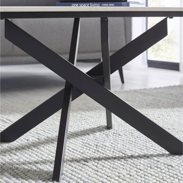 BRADLEY WHITE MARBLE LAMP TABLE - Living with Luxury