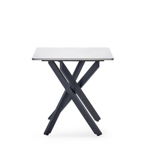 BRADLEY WHITE MARBLE LAMP TABLE - Living with Luxury
