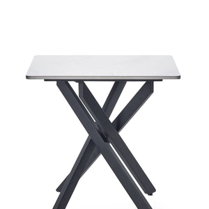 BRADLEY WHITE MARBLE LAMP TABLE - Living with Luxury