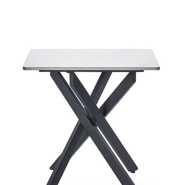 BRADLEY WHITE MARBLE LAMP TABLE - Living with Luxury