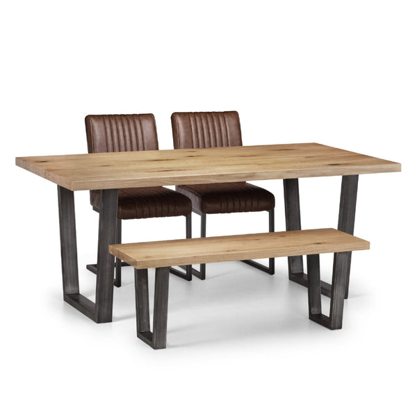 BROOKLYN DINING TABLE - OAK - Living with Luxury