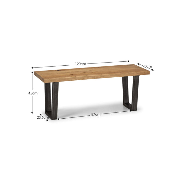 BROOKLYN BENCH - OAK - Living with Luxury