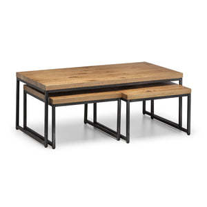 BROOKLYN NESTING COFFEE TABLES - OAK - Living with Luxury